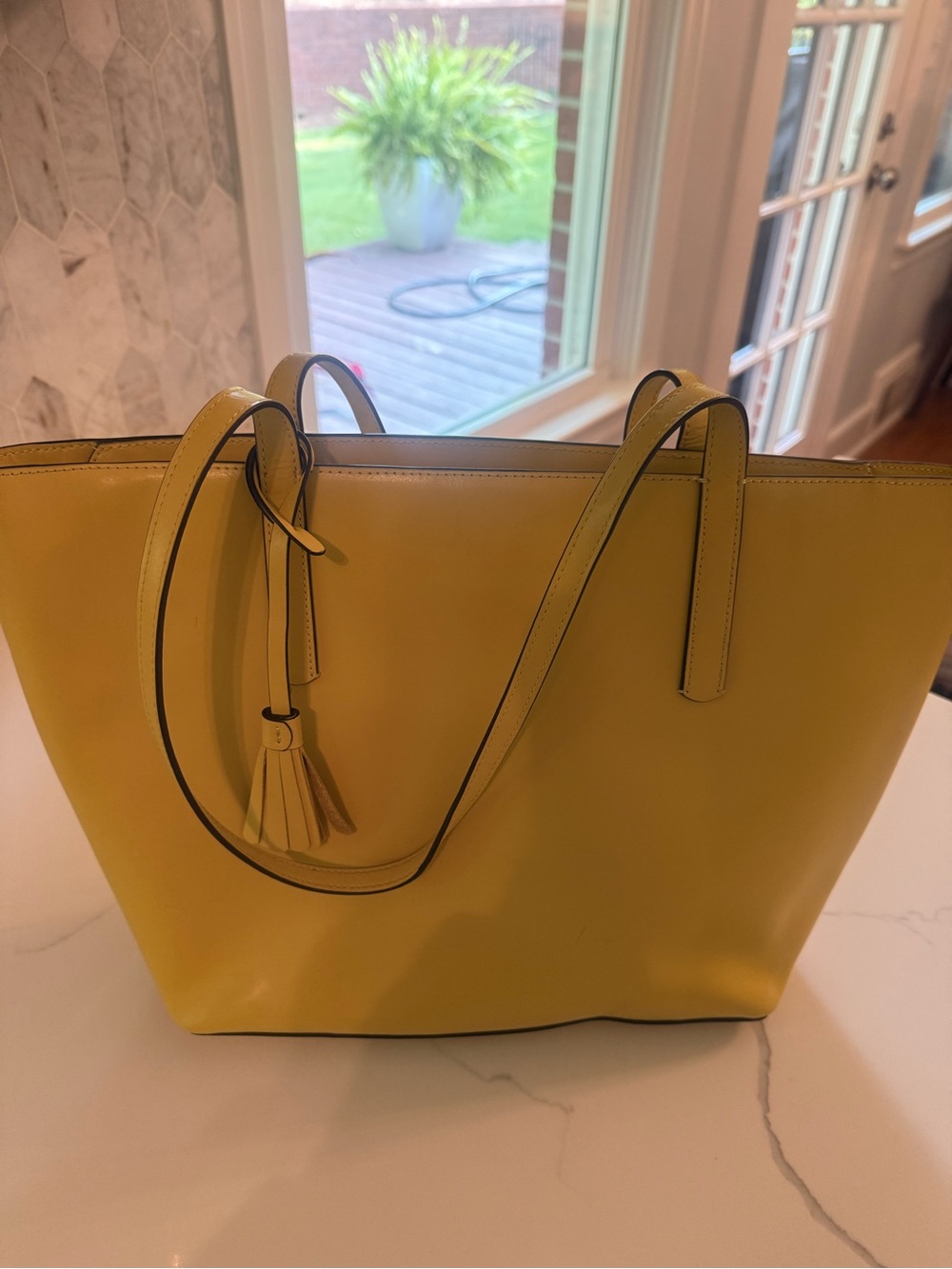 kate spade Yellow Leather Tote - Picture 2 of 5